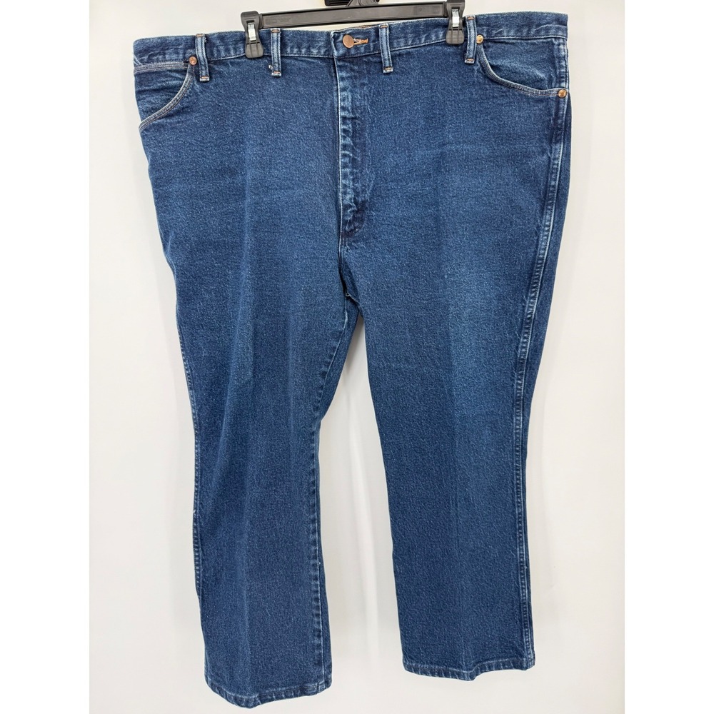 Wrangler Jeans Mens 46x27 Blue Straight Leg Five Pocket Denim High Rise